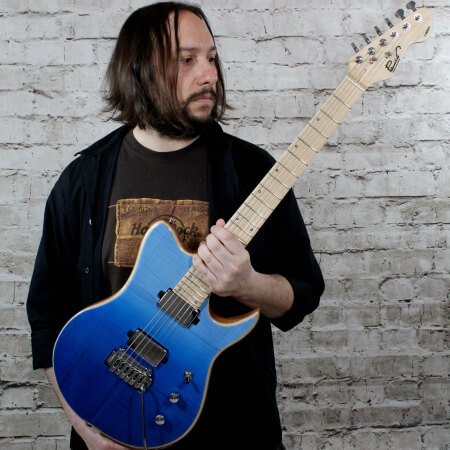 Panico guitars artist Federico Mazzotti