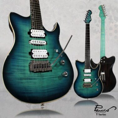 Electric guitar Panico guitars T Series T267T artic ocean Black burst
