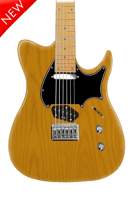 dettaglio chitarra elettrica modello telecaster style in colorazione Butterscotch Blonde lucido a due single coil e ponte fisso